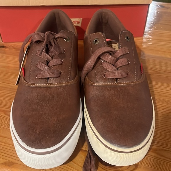 Levi's Casual Shoes Sneakers Ethan Napa dark brown nwt size 10.5 - Picture 2 of 12